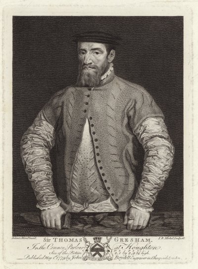 Portrait of Sir Thomas Gresham by Anthonis van Dashorst Mor