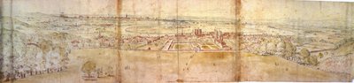 Greenwich Palace and London from Greenwich Hill by Anthonis van den Wyngaerde