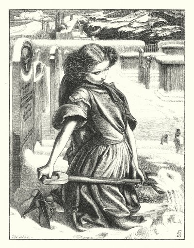 The Little Mourner by Anthony Frederick Augustus (after) Sandys