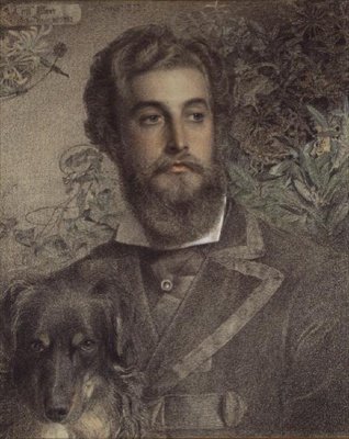 Portrait of Cyril Flower by Anthony Frederick Augustus Sandys