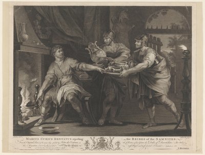 Manius Curius Dentatus rejecting the bribes of the Samnites by Anthony Walker