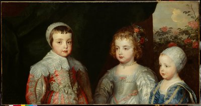 Three eldest children of Charles I c.1635 by Anthony van (studio of) Dyck