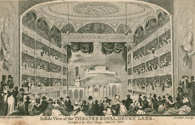 Inside View of the Theatre Royal, Drury Lane, London by Anthony van Assen