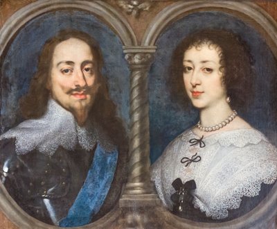 Charles I of England and Henrietta of France by Anthony van Dyck