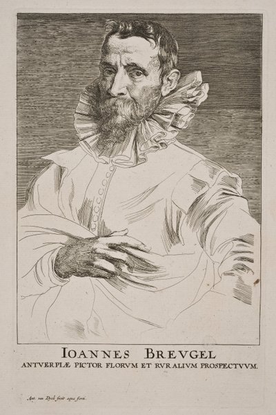 Portrait of Jan Brueghel the Elder by Anthony van Dyck