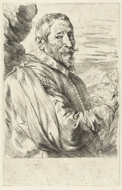 Portrait of Joos de Momper by Anthony van Dyck