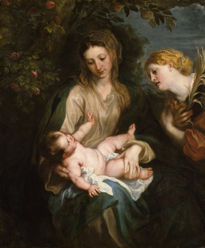 Virgin and Child with Saint Catherine of Alexandria, ca. 1630 by Anthony van Dyck