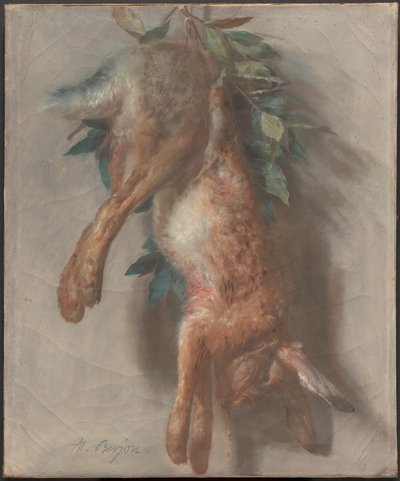 Hunting Trophy with Hare and Bay Leaves by Antoine Berjon