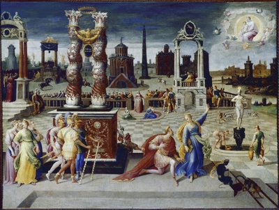 Emperor August and the Tiburtine Sibyl by Antoine Caron