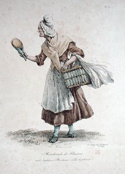 The Pastry Seller, number 4 from The Cries of Paris series, engraved by Francois Seraphin Delpech by Antoine Charles Horace Vernet