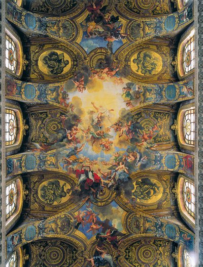Frescoes of the Vault of the Royal Chapel Decorated by Antoine Coypel, de La Fosse and Jouvenet by Antoine Coypel
