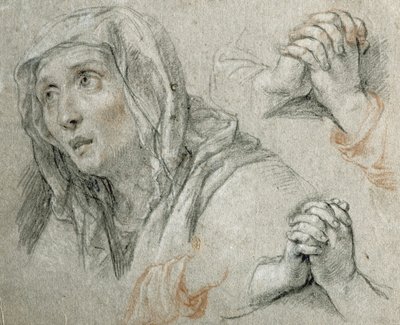 Studies for the Figure of the Virgin by Antoine Coypel
