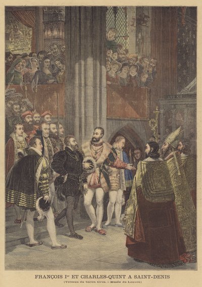 Francis I and Charles V at Saint-Denis by Antoine Jean Gros