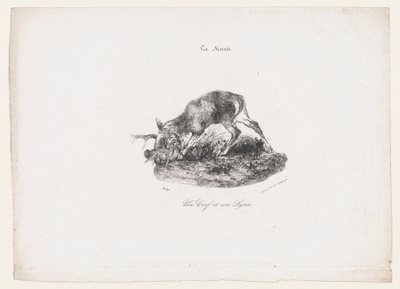 A Deer and a Lynx by Antoine Louis Barye