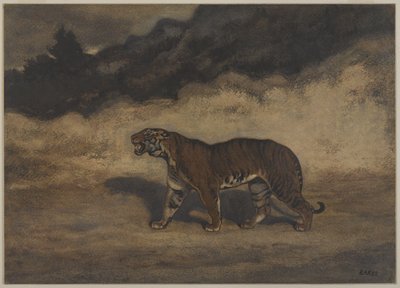 Tiger Walking to the Left by Antoine Louis Barye