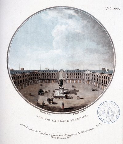 View of Place Vendôme - in 