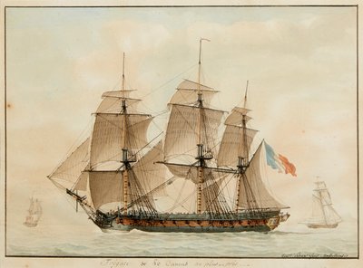 Frigate & 40 Cannons at Close Range by Antoine Roux