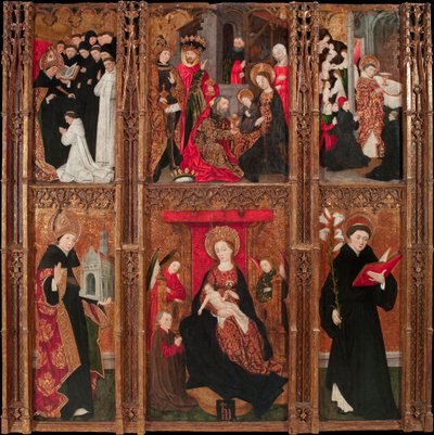 Altarpiece of the Virgin, Saint Augustine and Saint Nicholas of Tolentino by Antoine de Lonhy