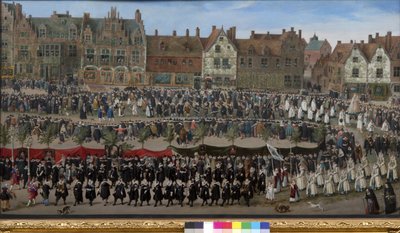 Procession of the Sablon Girls in Brussels by Antoine or Anthonis Sallaert