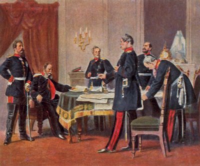 War Council in Versailles by Anton Alexander von (after) Werner
