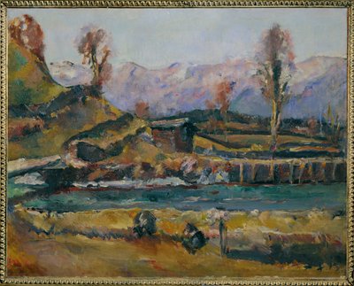 Landscape near Maishofen, Austria by Anton Faistauer