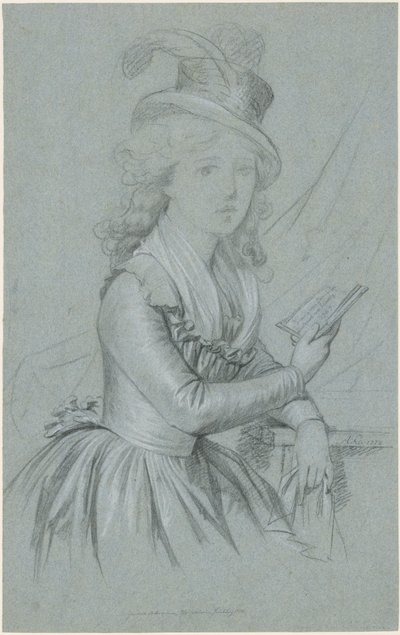 Portrait of the Actress Marie Magdalene Charlotte Ackermann (1757-1775) by Anton Graff