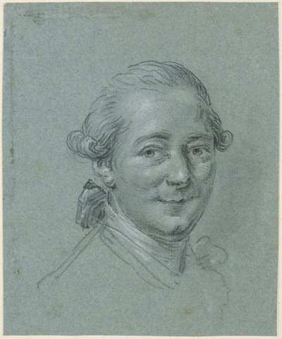 Portrait of a Smiling Man, Head Turned Half to the Right, Looking at the Viewer by Anton Graff