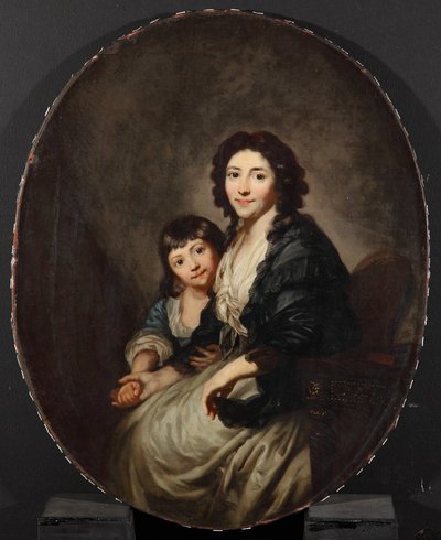 Elisabeth Sophia Augusta Graff, née Sulzer (1753-1812) and her daughter Caroline Susanne (1781-1828) by Anton Graff