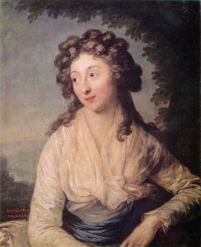 Portrait of Konstancja Rzewuska by Anton Graff