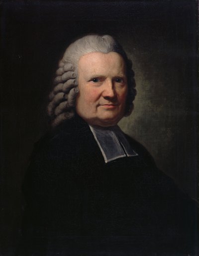 Propst Johann Joachim Spalding in Official Robes by Anton Graff