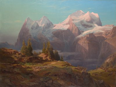 Wengeralp in the Bernese Oberland (Eiger, Mönch, and Jungfrau) by Anton Hansch