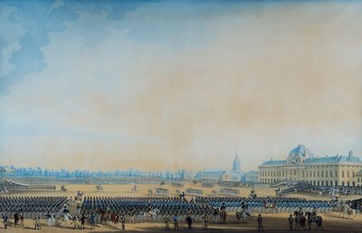 Distribution of Flags and the National Guards, Champ-de-Mars, 7th September 1814 by Anton Ignaz Melling