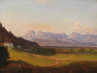 Radetzky Villa and the Kamnik Alps in Krain by Anton Karinger
