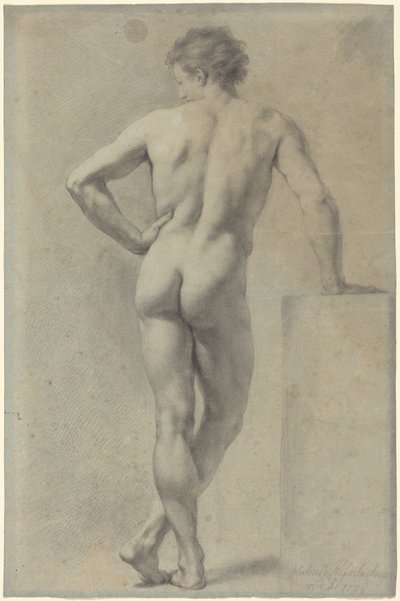Male Nude Study by Anton Raphael Mengs