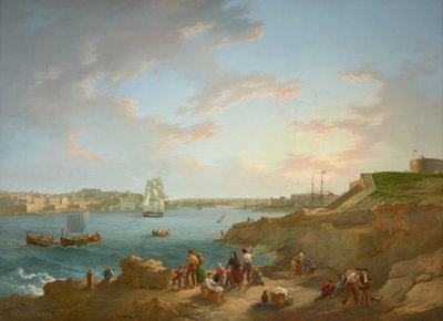 Malta Harbour (restored) by Anton Schranz