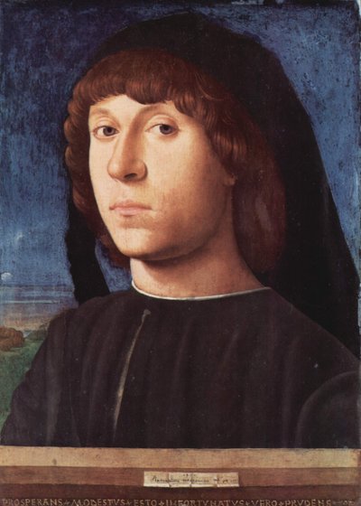 Portrait of a Young Man by Antonello da Messina