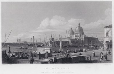 The Dogana, Venice by Antonio (after) Canaletto
