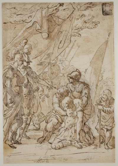 Alexander with the Body of Darius(?) by Antonio Balestra