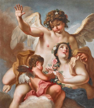 Zephyrus, Flora and Cupid by Antonio Balestra