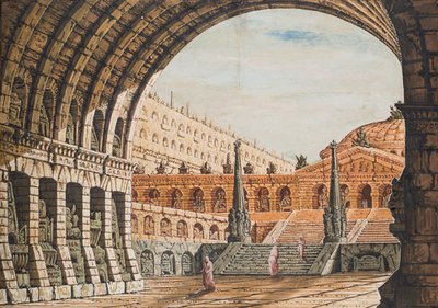 Entrance Arch with Obelisks by Antonio Basoli