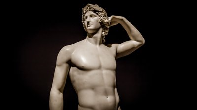 Apollo Crowning Himself by Antonio Canova