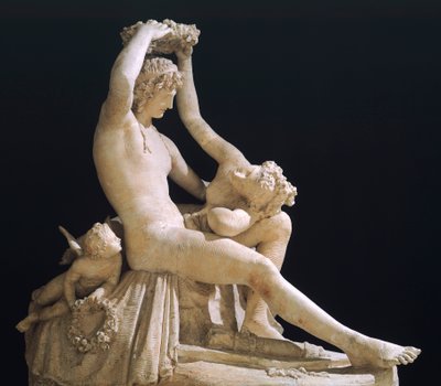 Venus Crowning Love by Antonio Canova, Plaster Model by Antonio Canova