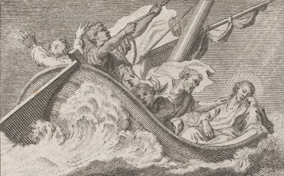 Christ on a Boat with Fishermen by Antonio Capellan