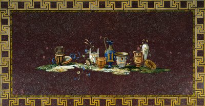 Table Inlaid with Semi-Precious Stones by Antonio Cioci or Ciocchi