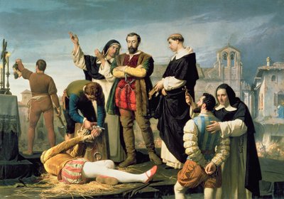 The Comuneros: Juan de Padilla (1490-1521) Juan Bravo and Francisco Maldonado at the Scaffold by Antonio Gisbert