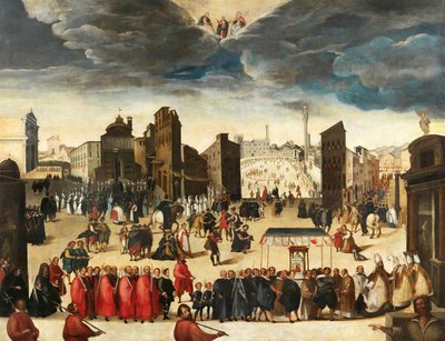 The Procession Celebrating the Consecration of the Insigne Collegiata di Santa Maria by Antonio Gregori
