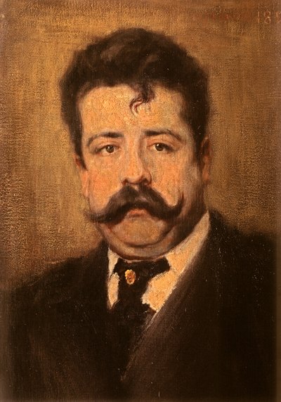 Portrait of Ruggiero Leoncavallo by Antonio Pasinetti