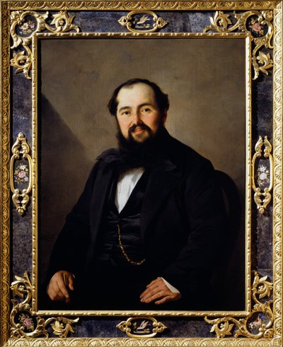 Portrait of Giuseppe Viti, Italian traveler and trader by Antonio Puccinelli