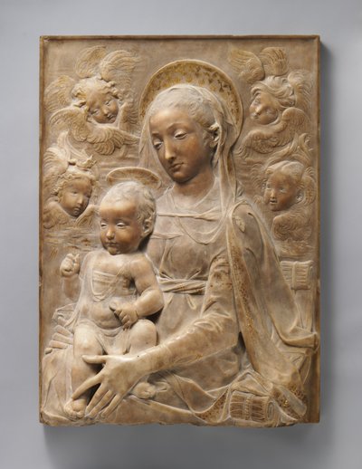 Madonna and Child with Angels by Antonio Rossellino