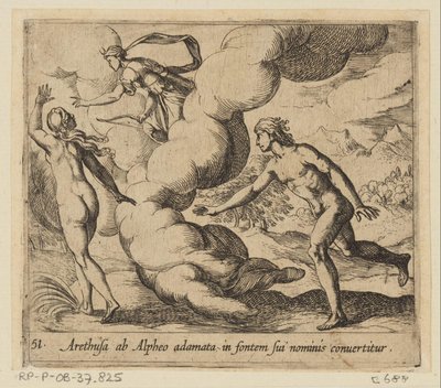 Arethusa Pursued by Alpheus by Antonio Tempesta